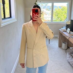Darling Society Tan Double Breasted Blazer